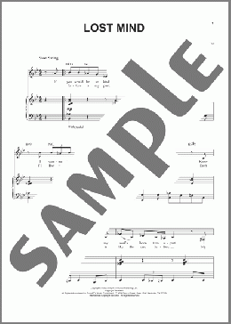 Lost Mind(Diana Krall/Mose Allison) 楽譜 ピアノ & ボーカル ダウンロード