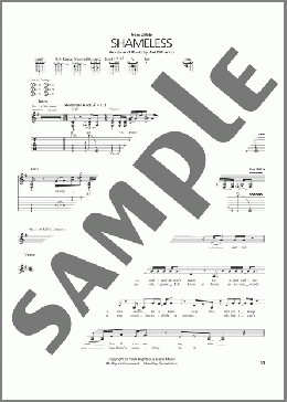 Shameless(Ani DiFranco) 楽譜 ギター（ソロ） ダウンロード