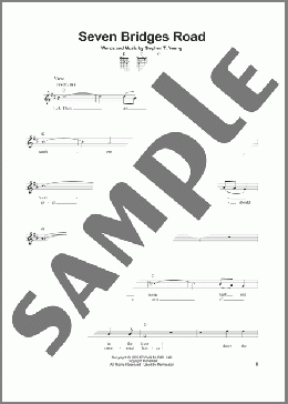 Seven Bridges Road(Eagles) 楽譜 メロディ ダウンロード