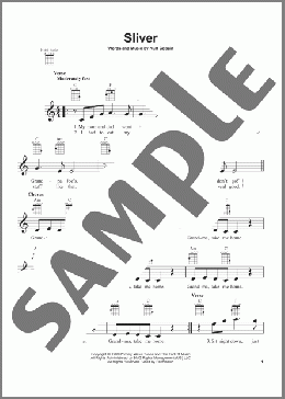 Sliver(Nirvana) 楽譜 ウクレレ（弾き語り） ダウンロード