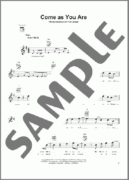 Come As You Are(Nirvana) 楽譜 ウクレレ（弾き語り） ダウンロード