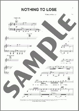Nothing To Lose(Timbaland/Jamal & P. Labelle) 楽譜 ピアノ & ボーカル & ギター ダウンロード