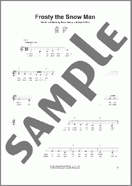 Frosty The Snow Man(Steve Nelson) 楽譜 メロディ ダウンロード