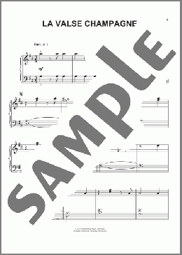 La Valse Champagne(Patrick Doyle) 楽譜 ピアノ（ソロ） ダウンロード