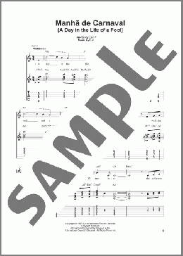 A Day In The Life Of A Fool (Manha De Carnaval)(Carl Sigman/Robert B. Yelin) 楽譜 ギター（その他） ダウンロード
