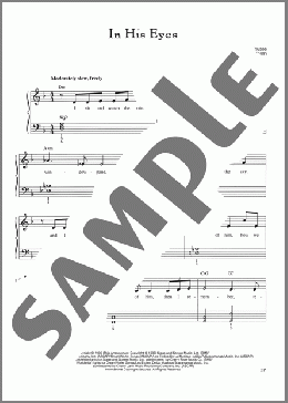In His Eyes(Frank Wildhorn/Leslie Bricusse) 楽譜 ピアノ（ソロ） ダウンロード