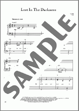 Lost In The Darkness(Frank Wildhorn/Leslie Bricusse) 楽譜 ピアノ（ソロ） ダウンロード