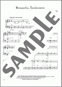 Sympathy, Tenderness(Frank Wildhorn/Leslie Bricusse) 楽譜 ピアノ（ソロ） ダウンロード