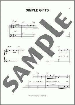 Simple Gifts(Traditional Shaker Hymn) 楽譜 その他 ダウンロード