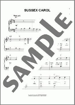 Sussex Carol(Traditional English Carol) 楽譜 その他 ダウンロード
