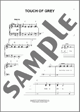 Touch Of Grey(Grateful Dead) 楽譜 ピアノ（ソロ） ダウンロード