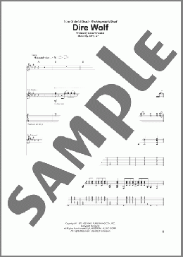 Dire Wolf(Grateful Dead) 楽譜 ギター（ソロ） ダウンロード