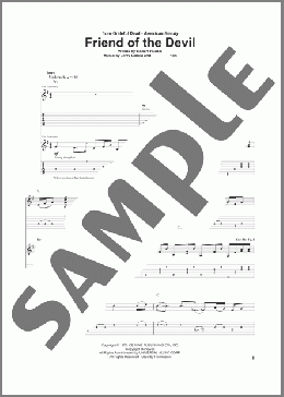 Friend Of The Devil(Grateful Dead) 楽譜 ギター（ソロ） ダウンロード