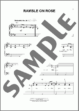 Ramble On Rose(Grateful Dead) 楽譜 ピアノ（ソロ） ダウンロード