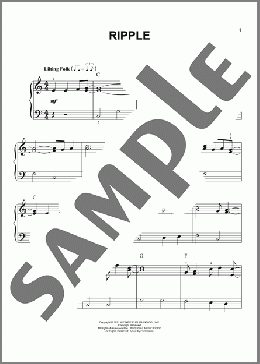 Ripple(Grateful Dead) 楽譜 ピアノ（ソロ） ダウンロード