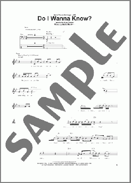 Do I Wanna Know?(Arctic Monkeys) 楽譜 ベース ダウンロード