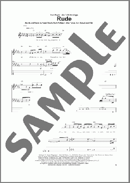 Rude(MAGIC!) 楽譜 ベース ダウンロード