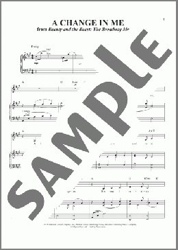 A Change In Me(Tim Rice/Richard Walters) 楽譜 ピアノ & ボーカル & ギター ダウンロード
