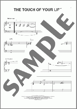 The Touch Of Your Lips(Ray Noble) 楽譜 ピアノ（ソロ） ダウンロード