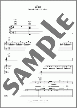 Wow(Kate Bush) 楽譜 その他 ダウンロード
