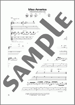 Miss America(Styx) 楽譜 ギター（ソロ） ダウンロード