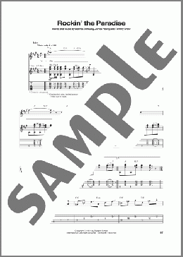 Rockin' The Paradise(Styx) 楽譜 ギター（ソロ） ダウンロード