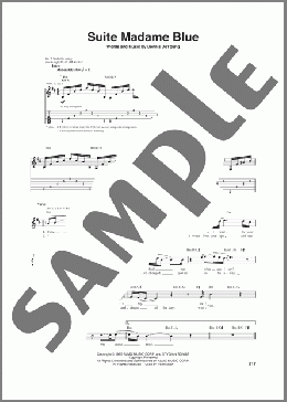 Suite Madame Blue(Styx) 楽譜 ギター（ソロ） ダウンロード