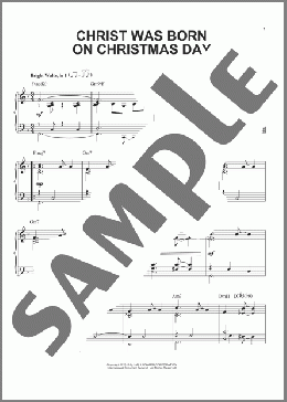 Christ Was Born On Christmas Day [Jazz version] (arr. Brent Edstrom)(Traditional) 楽譜 ピアノ（ソロ） ダウンロード