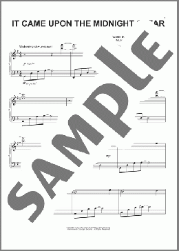 It Came Upon The Midnight Clear(Edmund Hamilton Sears/Richard Storrs Willis) 楽譜 ピアノ（ソロ） ダウンロード