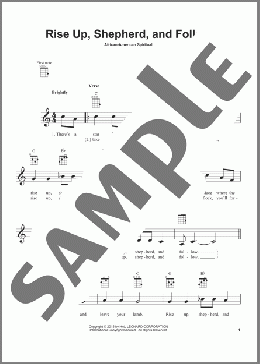 Rise Up, Shepherd, And Follow(African-American Spiritual) 楽譜 ウクレレ（弾き語り） ダウンロード