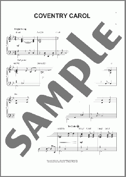 Coventry Carol [Jazz version] (arr. Brent Edstrom)(Robert Croo/Traditional English Melody) 楽譜 ピアノ（ソロ） ダウンロード