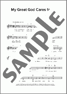 My Great God Cares For Me(Traditional/Regi Stone/Jeff Ferguson) 楽譜 その他 ダウンロード