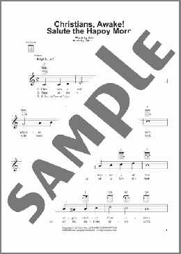 Christians, Awake! Salute The Happy Morn(John Wainwright) 楽譜 ウクレレ（弾き語り） ダウンロード