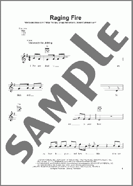 Raging Fire(Phillip Phillips) 楽譜 ウクレレ（弾き語り） ダウンロード