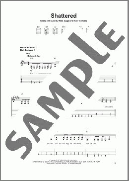 Shattered(The Rolling Stones) 楽譜 ギター（ソロ） ダウンロード
