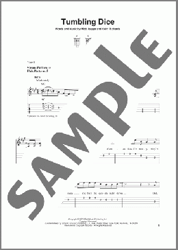 Tumbling Dice(The Rolling Stones) 楽譜 ギター（ソロ） ダウンロード