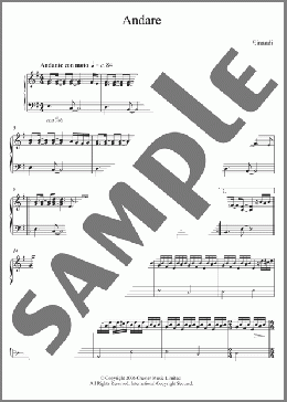Andare(Ludovico Einaudi) 楽譜 ピアノ（ソロ） ダウンロード