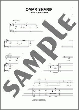 Omar Sharif (from The Band's Visit)(David Yazbek) 楽譜 ピアノ & ボーカル ダウンロード