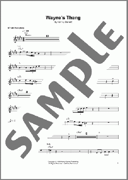 Wayne's Thang(Kenny Garrett) 楽譜 アルトサックス（ソロ） ダウンロード