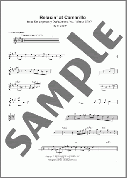 Relaxin' At The Camarillo(Charlie Parker) 楽譜 アルトサックス（ソロ） ダウンロード