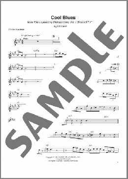 Cool Blues(Charlie Parker) 楽譜 アルトサックス（ソロ） ダウンロード