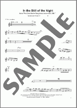 In The Still Of The Night(Cole Porter/Charlie Parker) 楽譜 アルトサックス（ソロ） ダウンロード