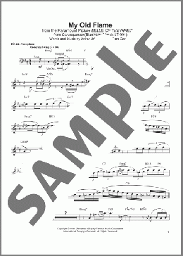 My Old Flame(Jackie McLean) 楽譜 アルトサックス（ソロ） ダウンロード