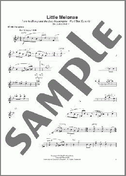 Little Melonae(Jackie McLean) 楽譜 アルトサックス（ソロ） ダウンロード
