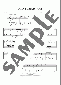 When I'm Sixty-Four(The Beatles) 楽譜 その他 ダウンロード