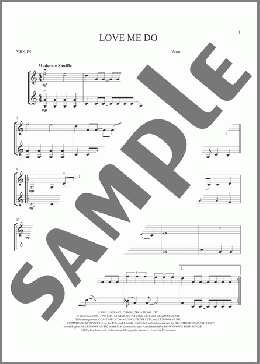 Love Me Do(The Beatles) 楽譜 その他 ダウンロード