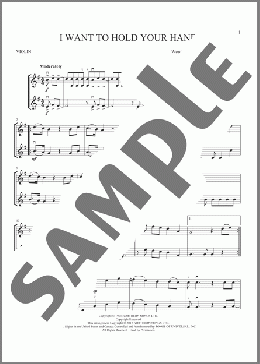 I Want To Hold Your Hand(The Beatles) 楽譜 その他 ダウンロード
