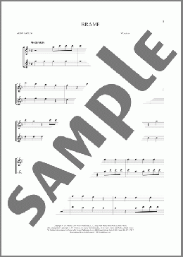 Brave(Sara Bareilles) 楽譜 アルトサックス（ソロ） ダウンロード