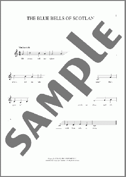The Blue Bells Of Scotland(Mrs.Jordon) 楽譜 その他 ダウンロード