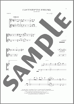 Can't Stop The Feeling(Justin Timberlake) 楽譜 その他 ダウンロード